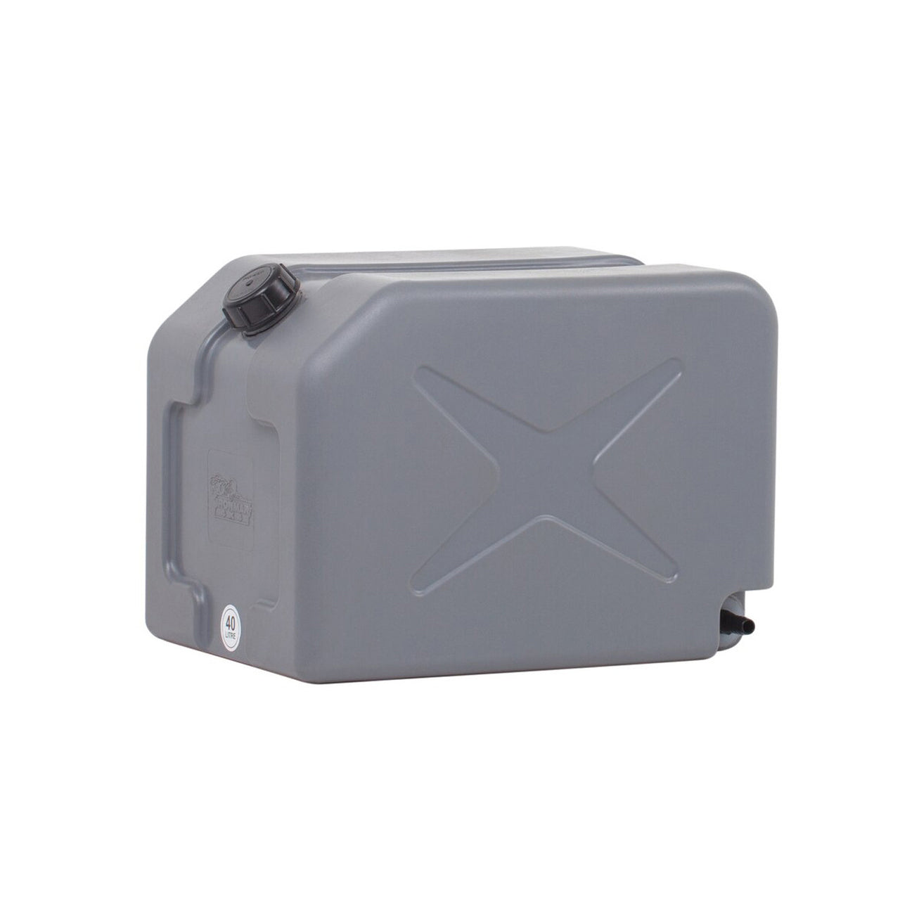 40L PLASTIC DOUBLE JERRY CAN WITH NIPPLE OUTLET – (465 X 340 X 335MM)