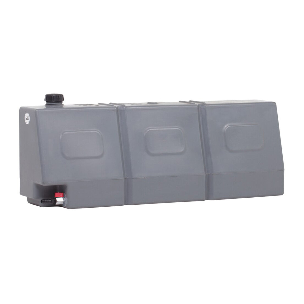 50L TAPERED WATER TANK WITH NIPPLE OUTLET – (1050 X 200 X 390MM)