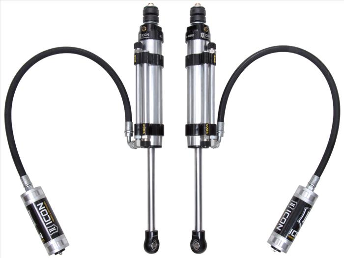 ICON 2007-2014 TOYOTA FJ CRUISER/2003-2023 TOYOTA 4RUNNER/2003-2023 LEXUS GX, 1-3” LIFT, REAR 2.5 VS OMEGA BYPASS REMOTE RESERVOIR SHOCKS, PAIR