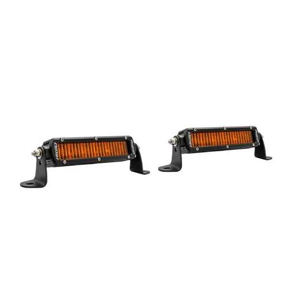 SR-Series LED Light Bar, 6 Inch, SAE, Amber PRO, Pair