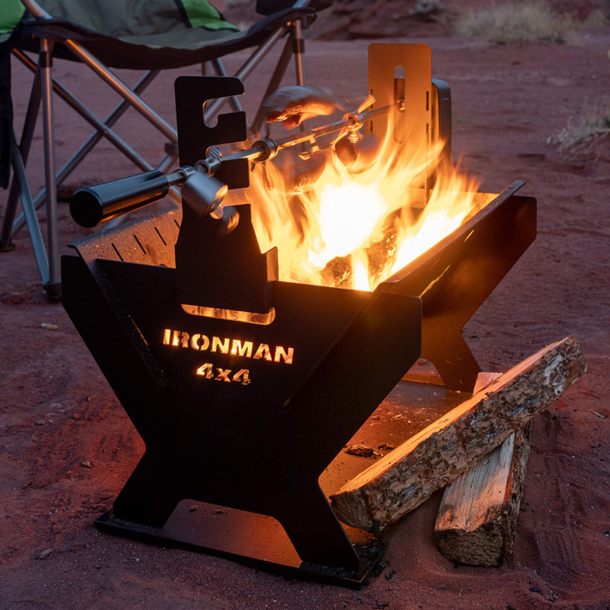 ROTISSERIE KIT FOR PORTABLE FIRE PIT