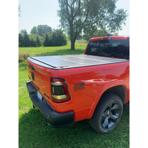 Dodge Ram 19-23, 5.7 Feet Bed, Low Profile Hard Fold Tonneau Cover